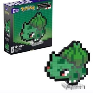 Mega Pokémon Bulbasaur Building Set - Green and Black